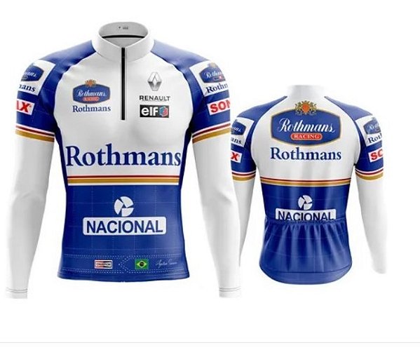 Camiseta para ciclista Rothmans com proteção uv 50 3g