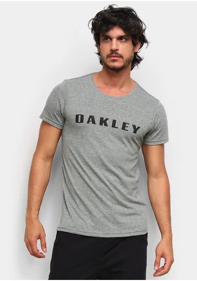 Camiseta Masculina Oakley Bark Tee Branco