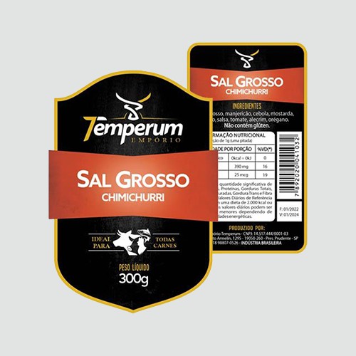 Rótulo em Vinil Branco