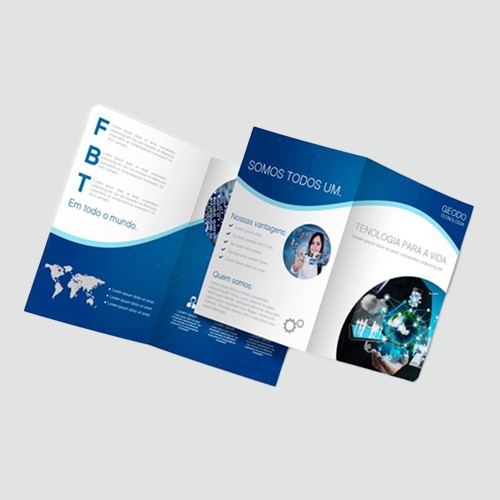 Folder Folheto 1 Dobra em cochê