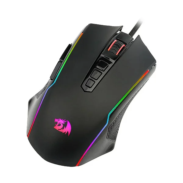 Mouse Gamer Redragon Ranger RGB, 12400 DPI, 9 Botões Programáveis, USB - M910-RGB