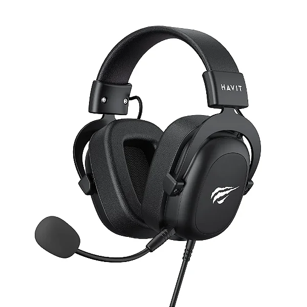 Headset Gamer Havit H2002D, Driver 53Mm, Com Cabo P3 3.5mm, Para PC E Consoles Ps4/Ps3 Xbox, Preto