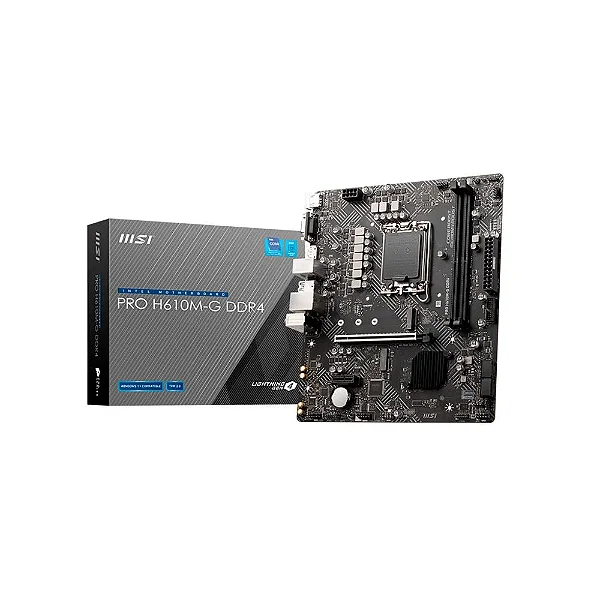 Placa-Mãe MSI PRO H610M-G, Intel LGA 1700, mATX, DDR4