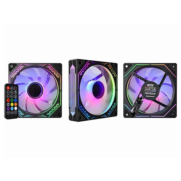 Kit com 3 Fans Gaming Master Infinite Space