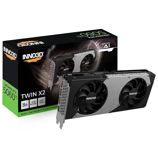 GPU INNO3D GEFORCE RTX 5060 TI 16GB 128BITS GDDR7 X2 N506T2-16D7-191073N