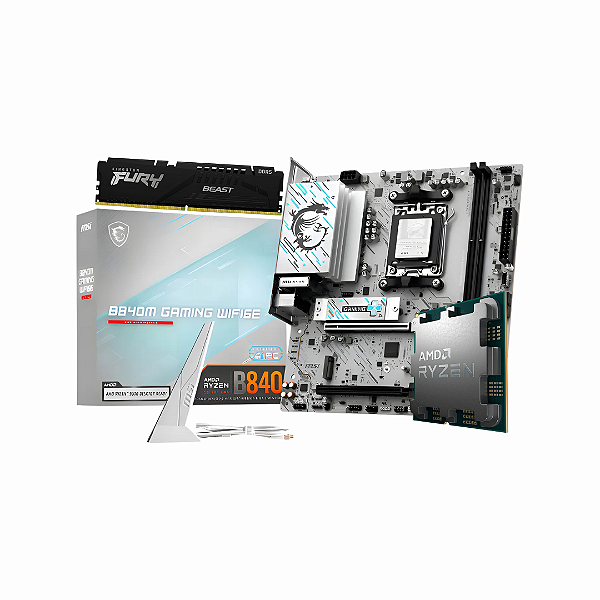 KIT UPGRADE - AMD Ryzen 7 7700 8C/16T, MSI B840M GAMING WIFI6 e Kingston 16GB DDR5 5200Mhz