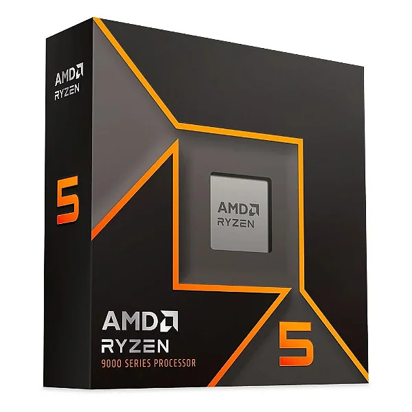 Processador AMD Ryzen 5 9600X, 3.9 GHz (5.4 GHz), Cache 32 MB, 6 Núcleos, 12 Threads