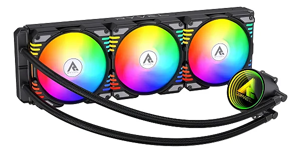 Water Cooler 360mm Lumin RGB Black - NOVO COM GARANTIA