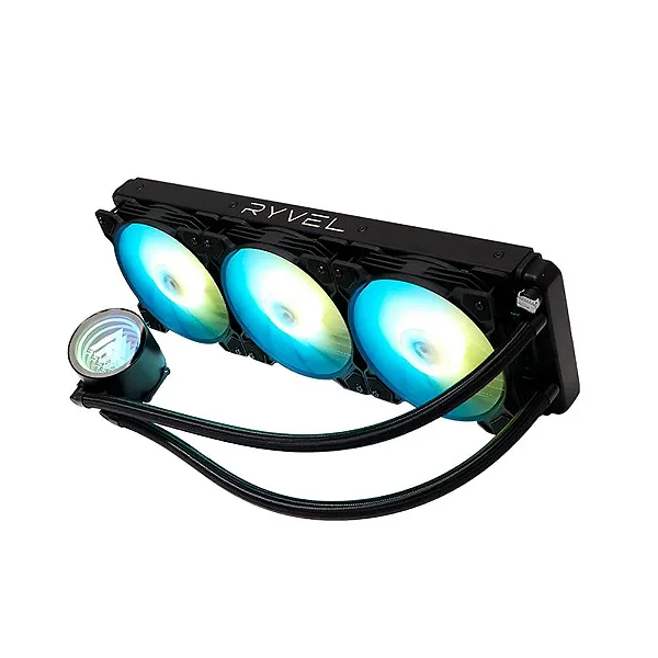 Water Cooler 360mm Ryvel Hidra RGB Black - NOVO COM GARANTIA