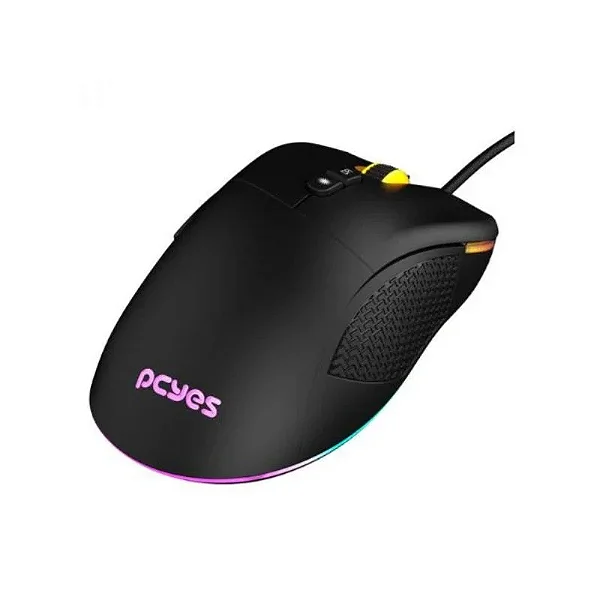 Mouse Gamer Pcyes Gaius, 12400 Dpi, Rgb, 6 Botoes