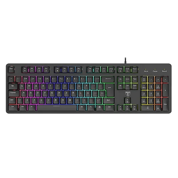 Teclado Usb Gamer Echo RGB T-dagger T-tgk109 Preto