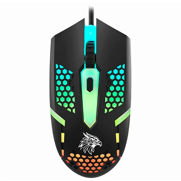 Mouse Gamer K-mex Multicolor M44j, 2400 Dpi, RGB