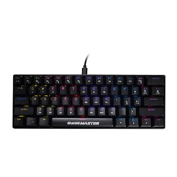 Teclado K-mex Mecânico Gamer Spectrafury Preto