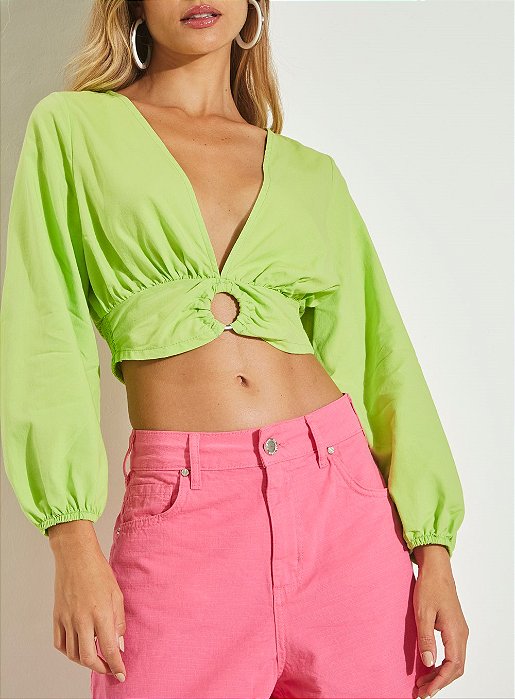 SOMMER BLUSA VERDE IGUANA