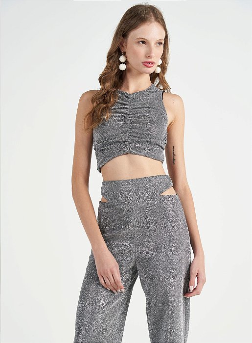 COLCCI BLUSA METALIZADA