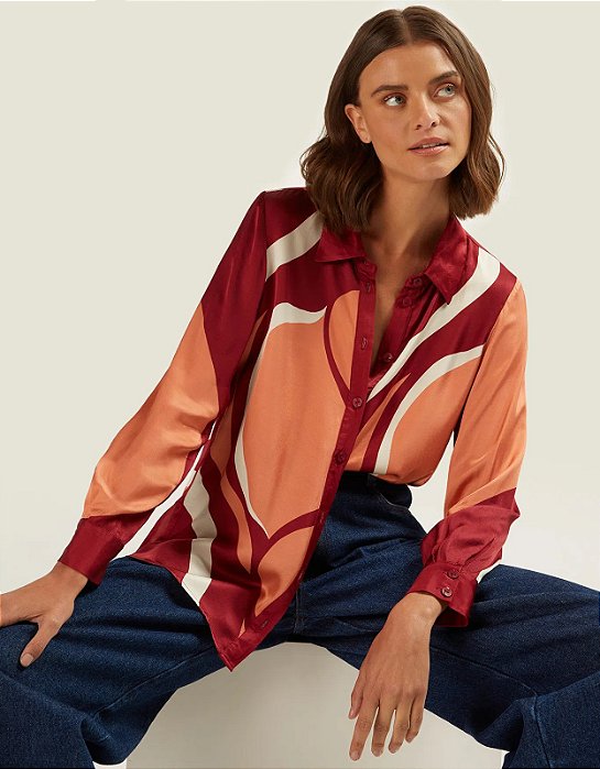 SHOULDER CAMISA FEMININA