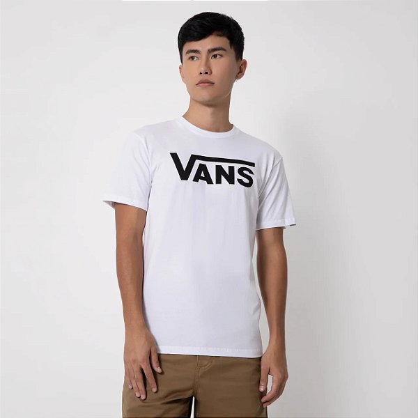 VANS VEST-CAMISETA _ALGODAO5 WHITE-BLACK VANS VN0A4BRWYB2