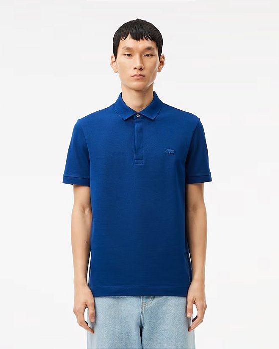 LACOSTE POLO REGULAR FIT PARIS EM PIQUÉ STRETCH