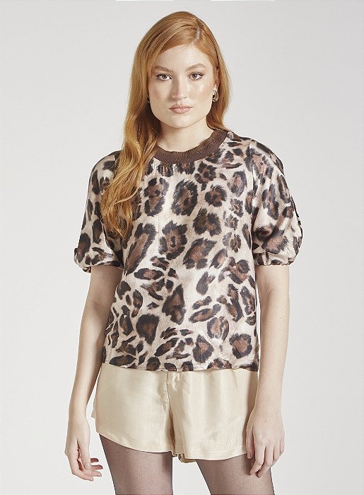 FORUM CAMISETA ESTAMPADA ANIMAL PRINT