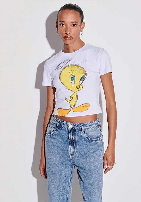 MYFT T-SHIRT BABY LOOK TWEETY
