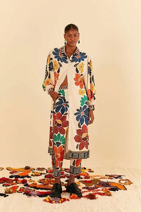 FARM VESTIDO CAMISA ALVORADA