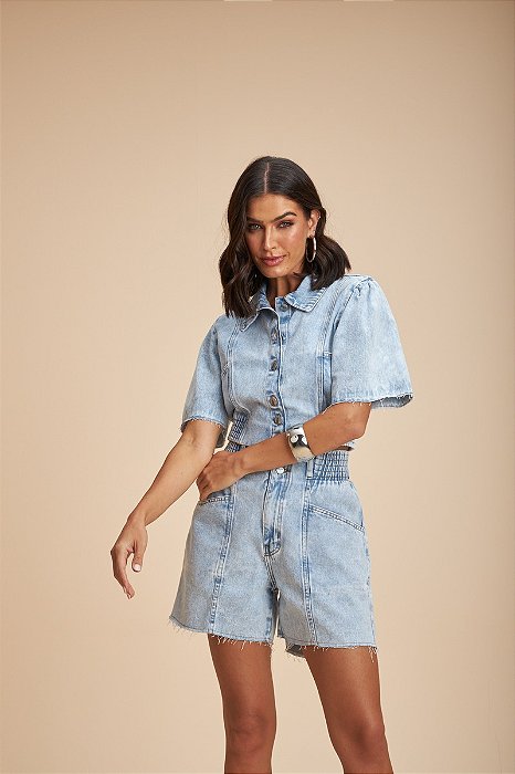 DOCE TRAMA CAMISA JEANS CLARO