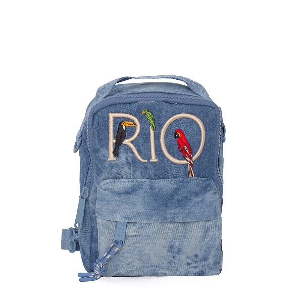 FARM MOCHILA BOROGODO FARM RIO DE COR JEANS
