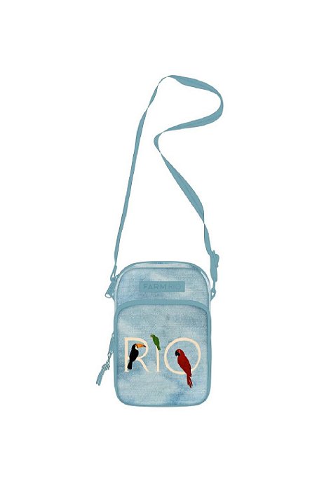 FARM BOLSA DA GEMA FARM RIO DE COR JEANS