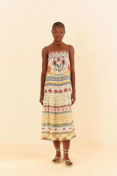 FARM VESTIDO CROPPED ILHA DO SAL