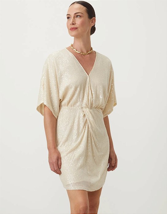 SHOULDER VESTIDO MALHA PAETE