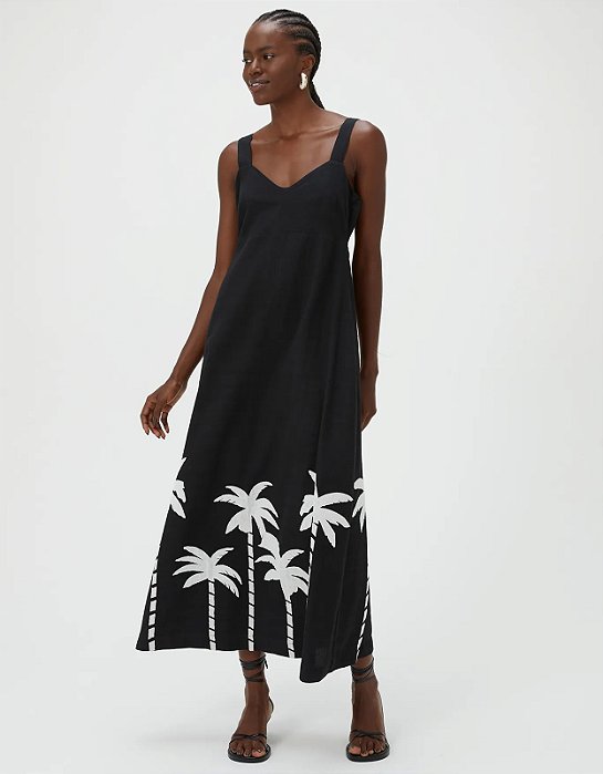 SHOULDER VESTIDO BARRADO COQUEIRAL