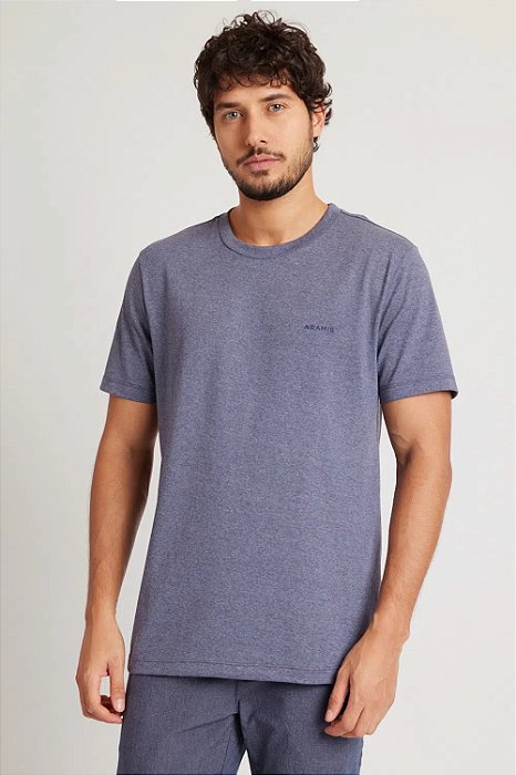 ARAMIS CAMISETA MANGA CURTA LISA ECO MARINHO