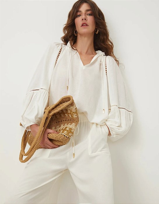 SHOULDER BLUSA AMPLA AMARRAÇÃO