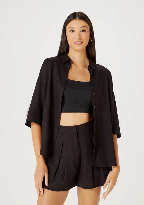 HERING CAMISA MANGA CURTA EM LINHO