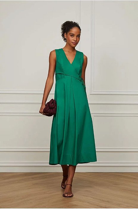 ANIMALE VESTIDO TOP AMARRAÇÃO VERDE INTENSO