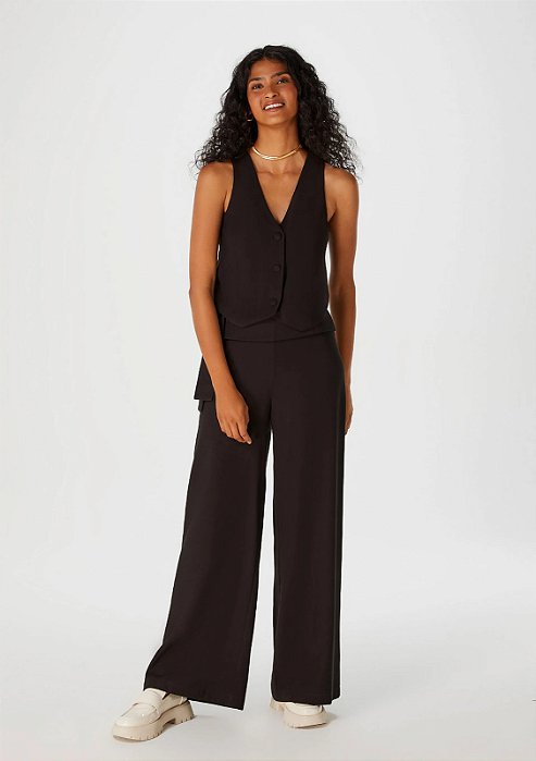 HERING CALÇA FEMININA PANTALONA EM VISCOSE COM AMARRAÇÃO