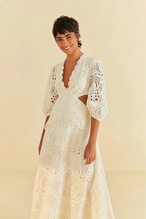 FARM VESTIDO LAISE COQUEIRO ROMANTICO