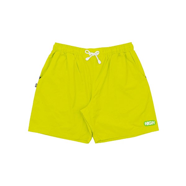 HIGH SWIM SHORTS LOGO LIME