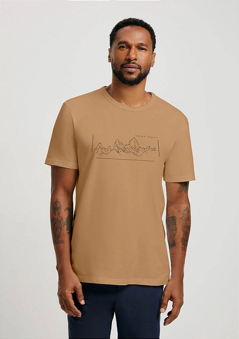 HERING CAMISETA MASCULINA MANGA CURTA REGULAR COM ESTAMPA ESTAMPADA