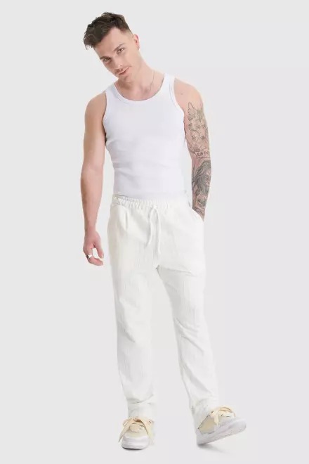 BAW CALÇA TROUSER SPORTY BAW PINSTRIPE