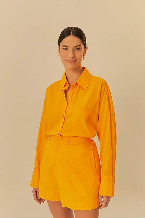 FARM SHORT PREGAS FRENTE AMARELO TARDE