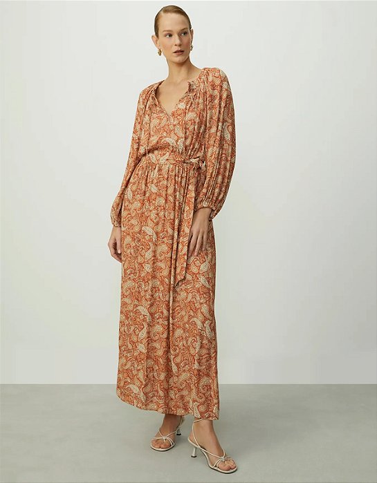 SHOULDER VESTIDO PAISLEY SOLAR