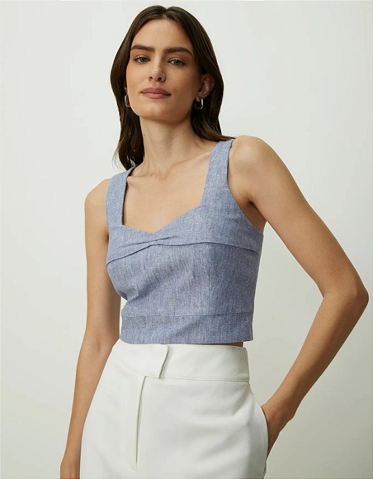 SHOULDER CROPPED ALÇA LARGA COM PALA