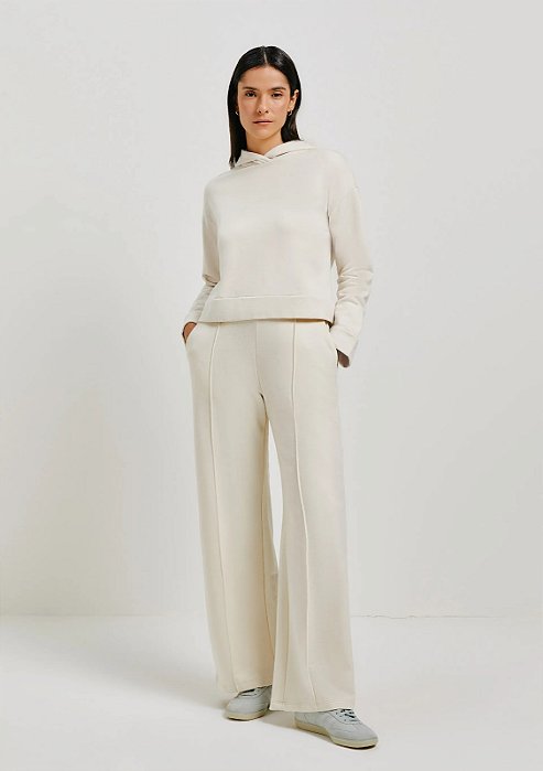 HERING CALÇA FEMININA PANTALONA CINTURA ALTA EM MOLETOM PELUCIADO