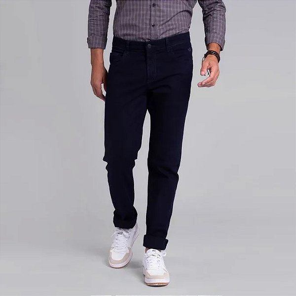DOCTHOS CALÇA SLIM JEANS ESCURO