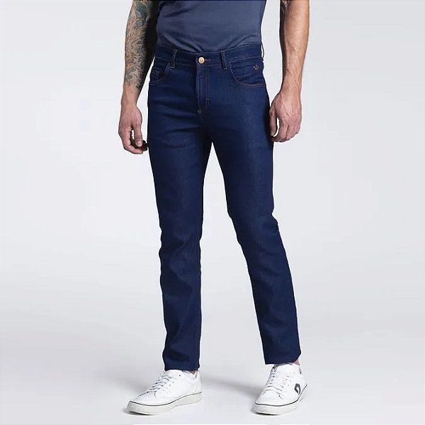 DOCTHOS CALÇA SLIM JEANS ESCURO