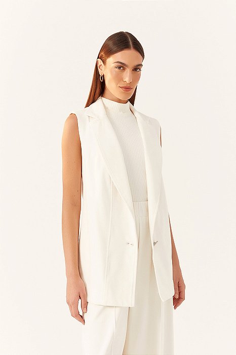 DRESS TO COLETE RECORTES OFFWHITE
