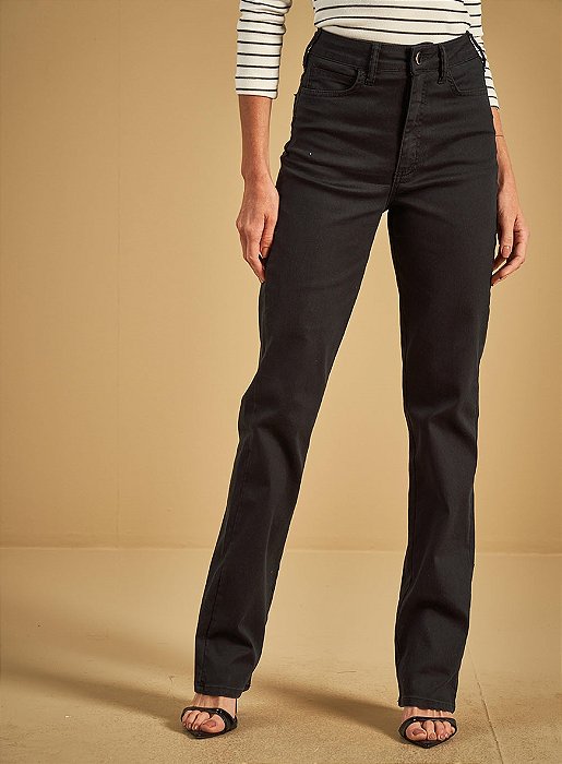 SOMMER CALÇA SARJA CAROL PRETO