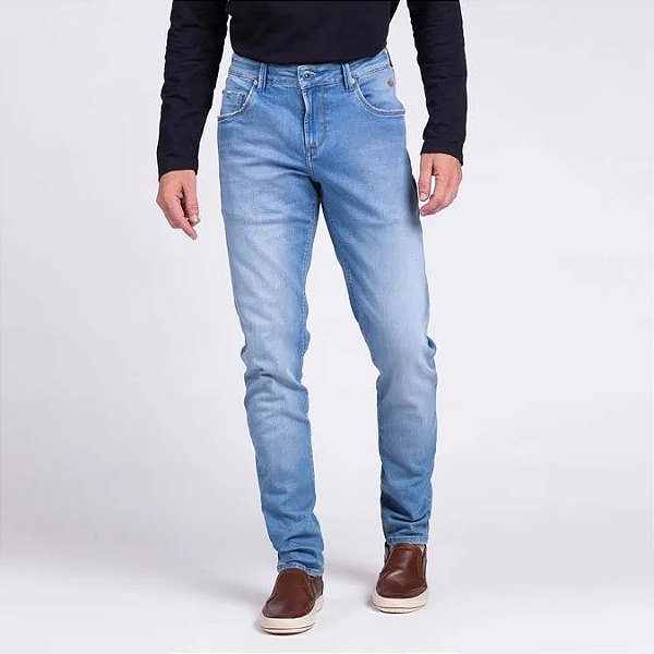 DOCTHOS CALÇA FIT JEANS MEDIO TRIPLE
