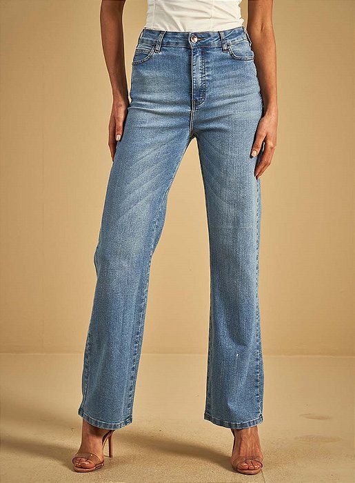 SOMMER CALÇA JEANS RETA INDIGO